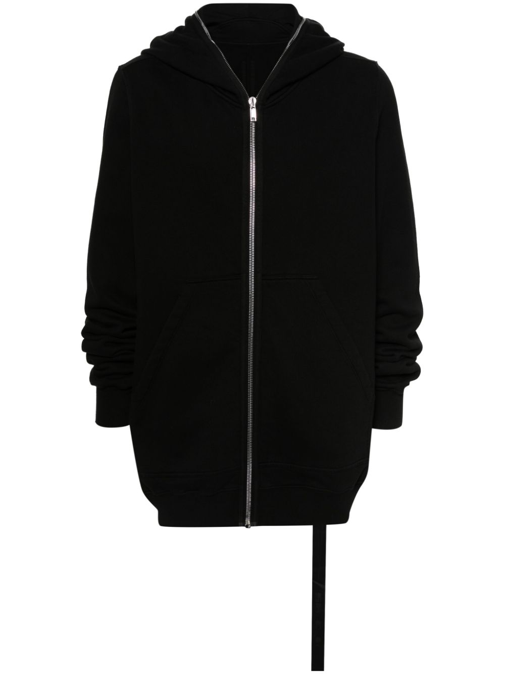 Shop Rick Owens Drkshdw Jumbo Gimp Organic-cotton Zip-up Hoodie In Black