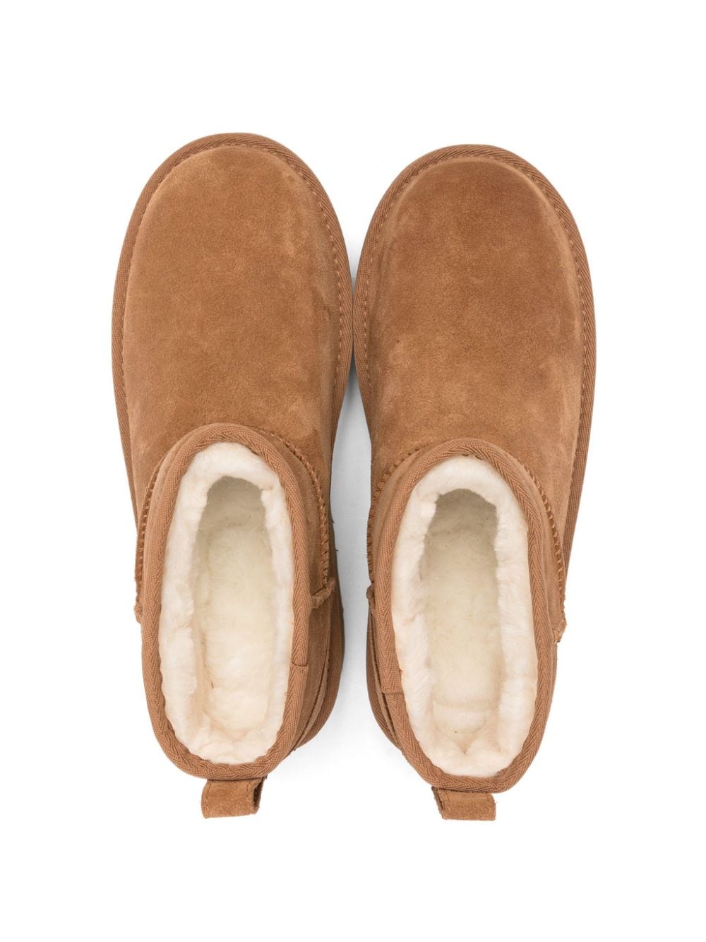 Shop Ugg Classic Ultra Mini Platform Suede Boots In Brown