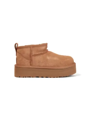 UGG ブラウン キッズ　シープスキンブーツ　17cm 子供用 ugg-1017397k-001_mai.jpg