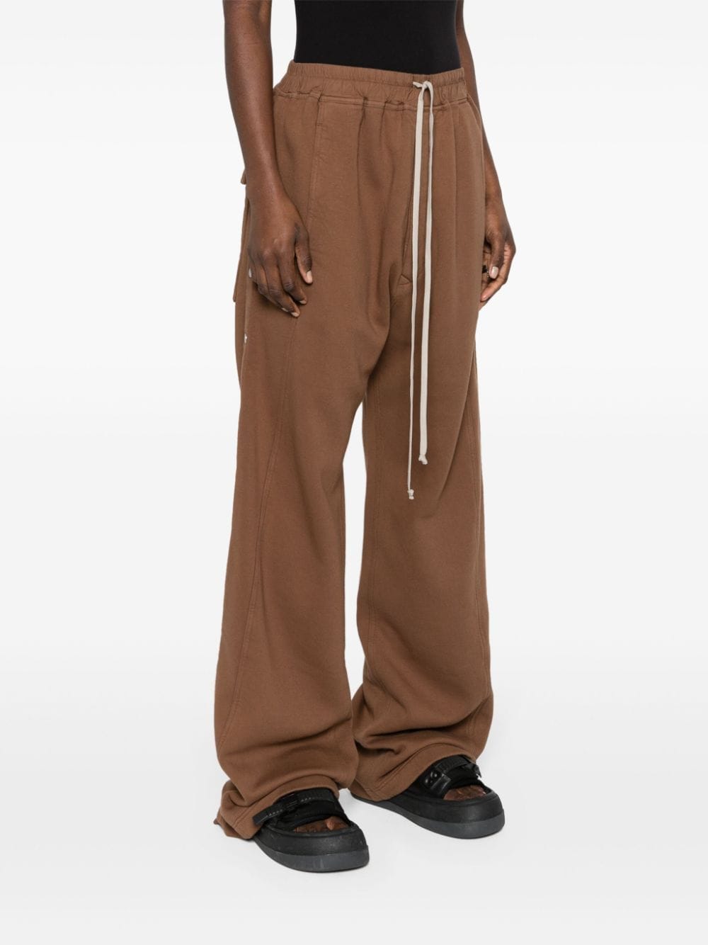 Shop Rick Owens Drkshdw Wide-leg Track Pants In Brown