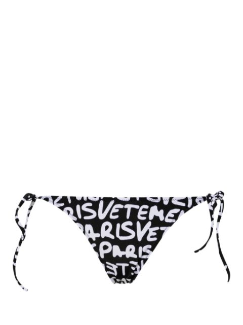 VETEMENTS logo-print bikini bottoms 