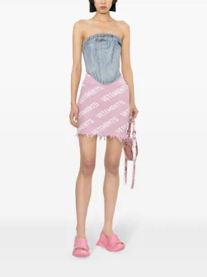 スカート VETEMENTS Woman Skirt Pink WE64KN900PW PINKWHITE Vetements Outlet: Skirt woman - Pink | Vetements skirt