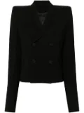 Rick Owens double-breasted wool blazer - Black