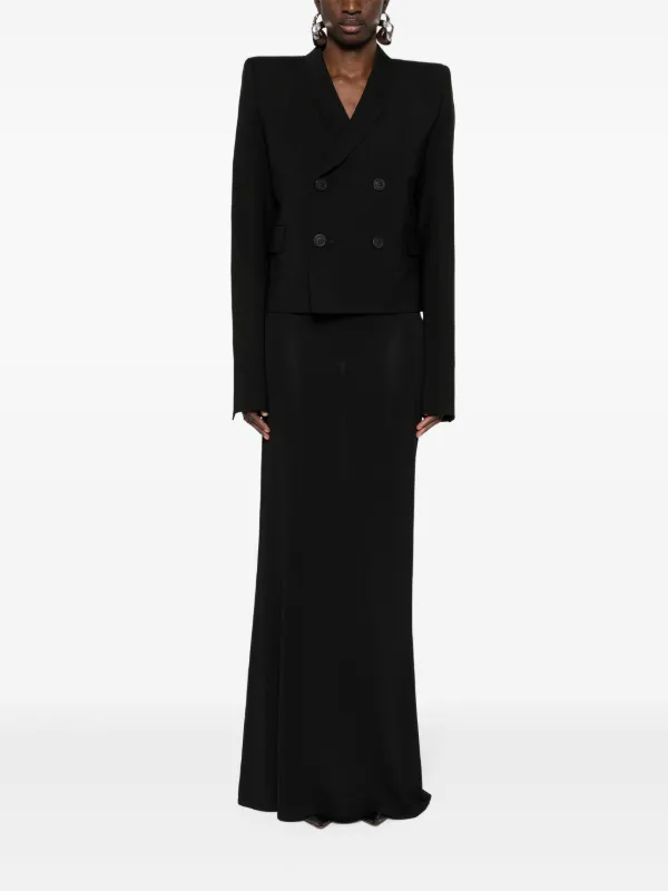 Rick Owens double-breasted Wool Blazer | Black | FARFETCH