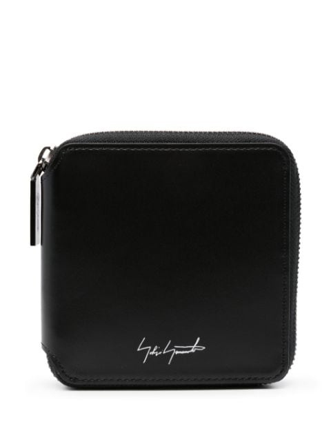 Discord Yohji Yamamoto logo-print leather wallet