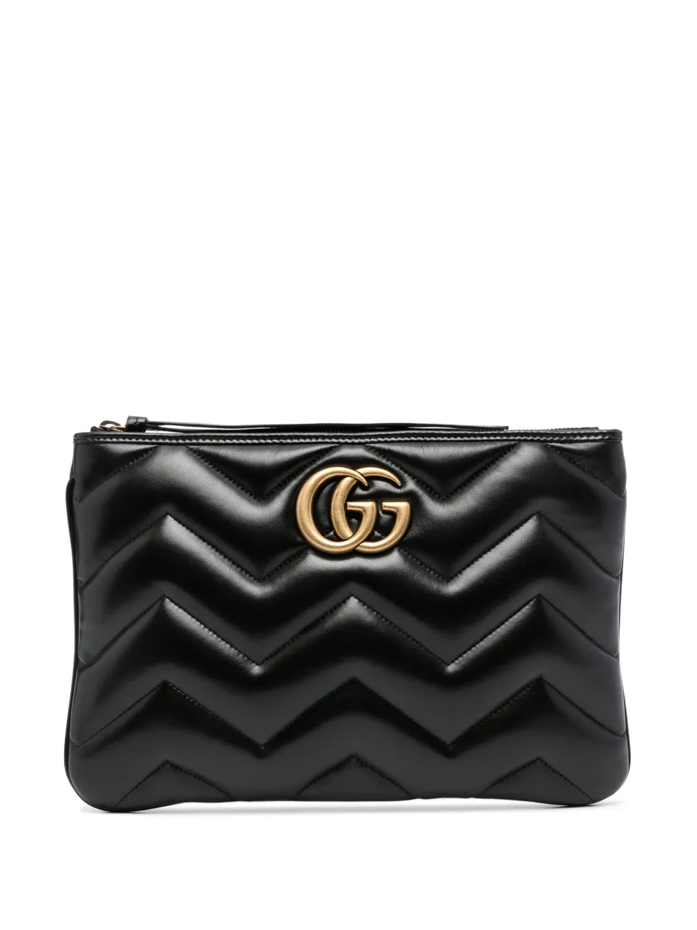 Gucci Gg Marmont Clutch Bag In Black