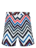 Missoni zigzag swim trunks - White