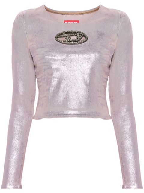 Diesel De-Top1-Fsd crystal-embellished top Women