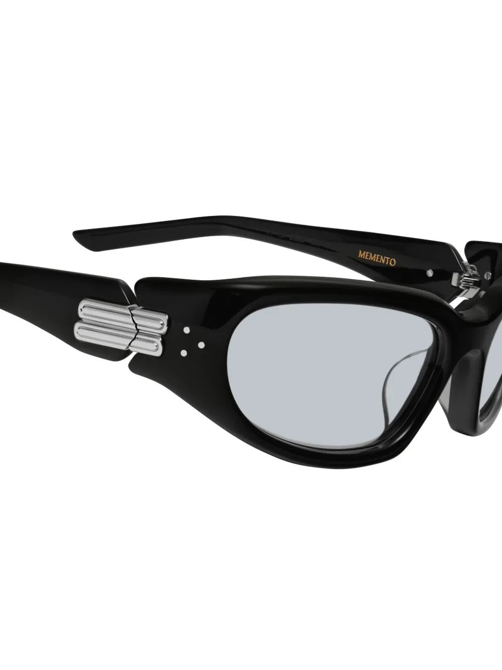 Shop Gentle Monster Memento 01 Shield-frame Sunglasses In 黑色