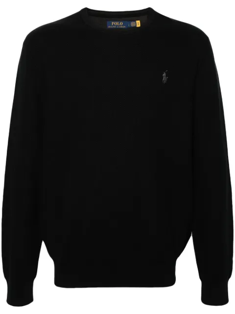 Polo Ralph Lauren pull en coton à logo brodé