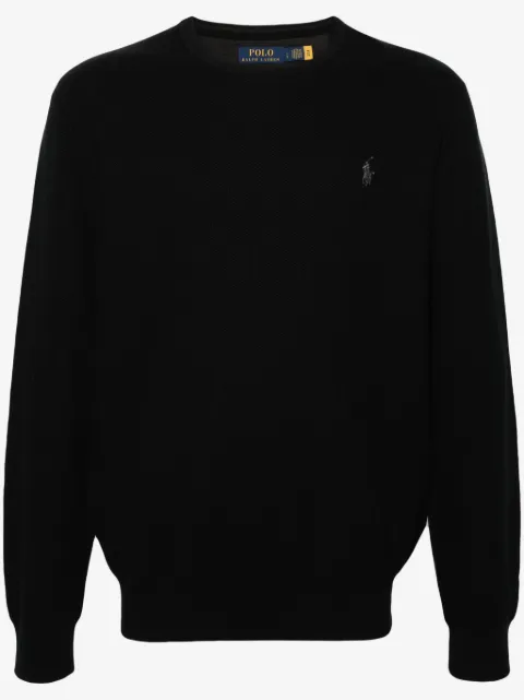 Polo Ralph Lauren embroidered-logo cotton jumper