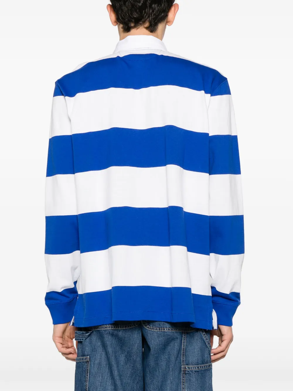 Polo Ralph Lauren Gestreept poloshirt met geborduurd logo Blauw