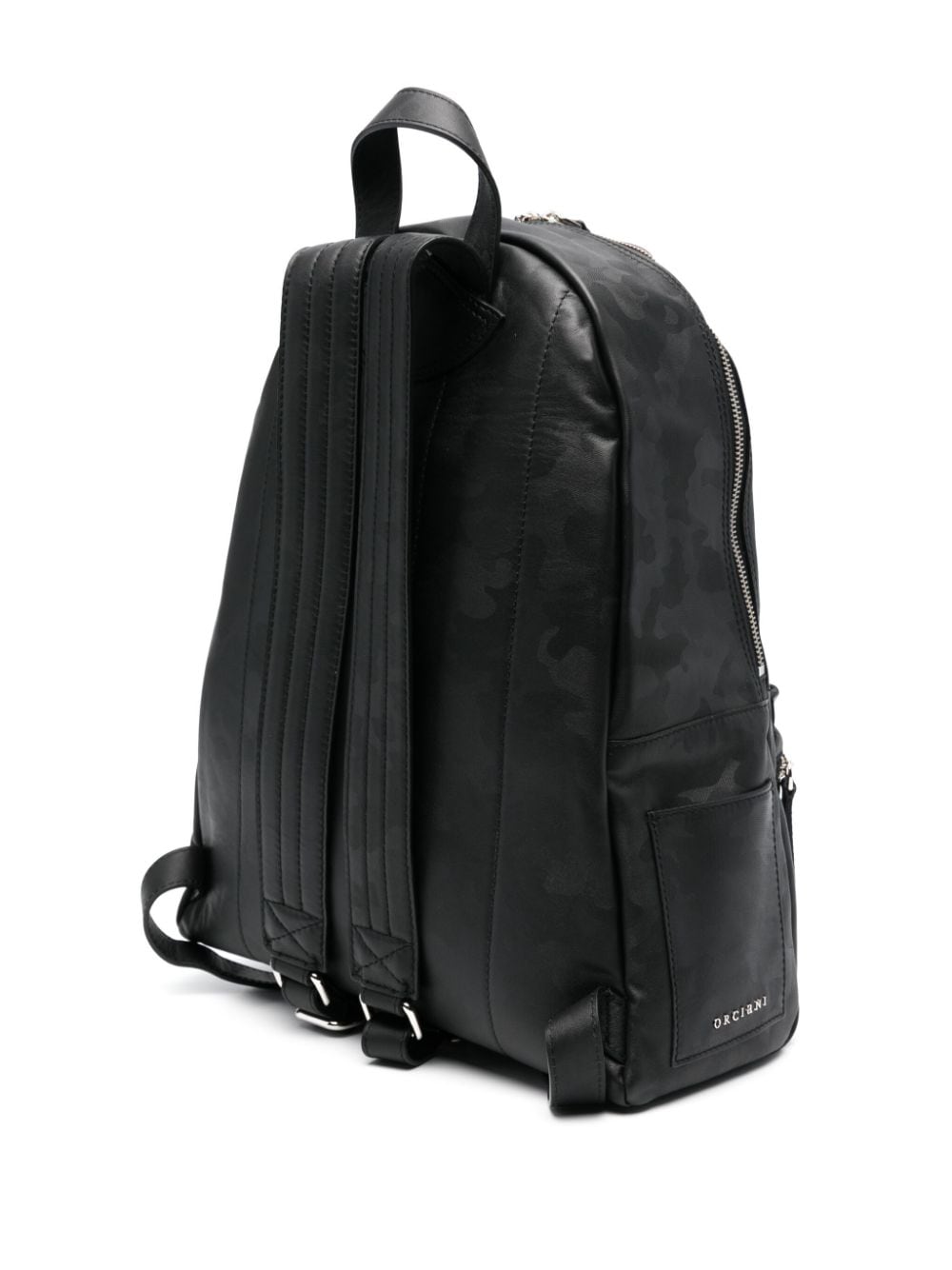 Shop Orciani Logo-lettering Backpack In Schwarz