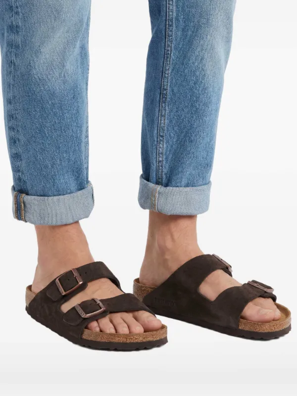 Birkenstock Sandália Arizona De Couro | Marrom | FARFETCH BR