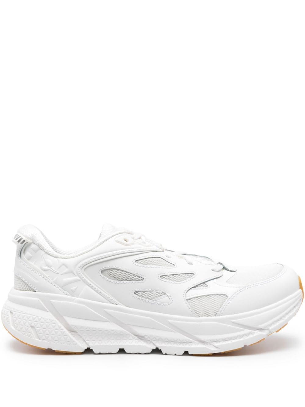 Shop Hoka Clifton L Athletics Panelled Sneakers In 白色