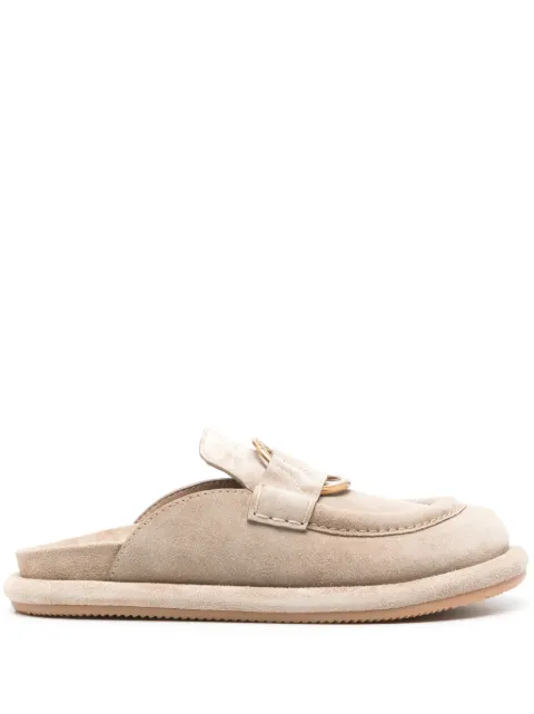 Moncler Bell suede slippers