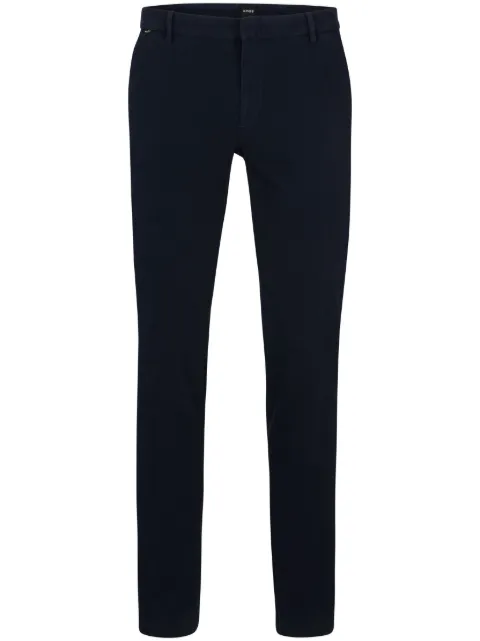 BOSS Calça chino cenoura de algodão stretch