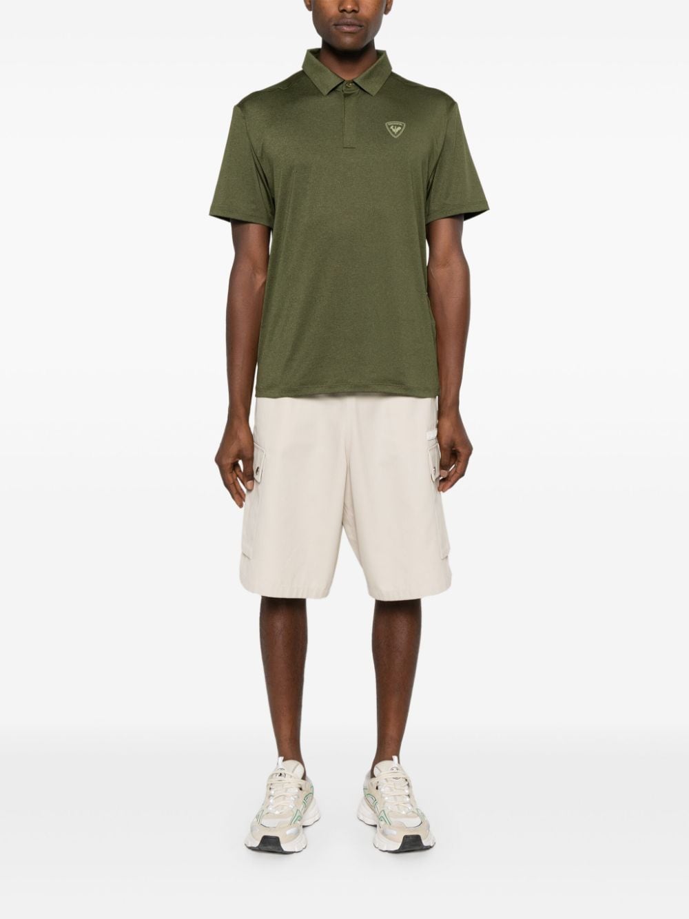 Shop Rossignol Raised-logo Polo Shirt In Green
