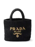 Prada small Crochet tote bag - Black