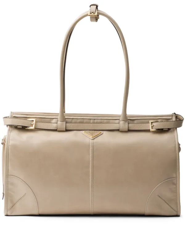 PRADA アイボリー ハンドバッグ Prada Bonnie ハンドバッグ L | ニュートラル | FARFETCH JP