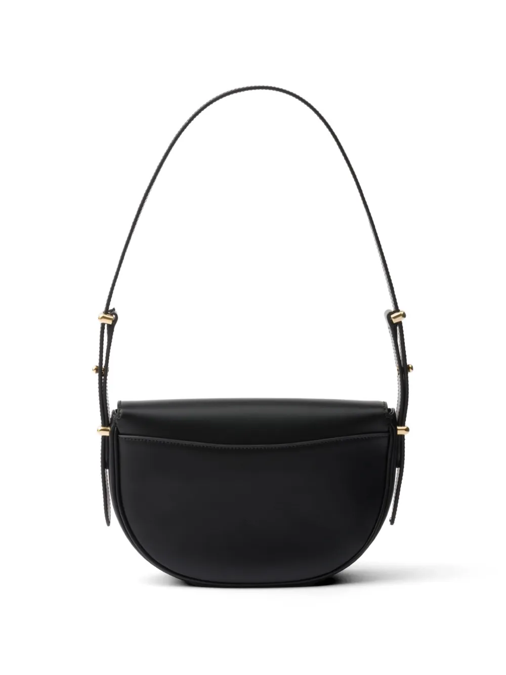 Prada アーケ レザーショルダーバッグ | ブラック | FARFETCH JP
