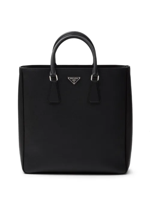 Sac cabas à logo triangulaire - Prada - Modalova