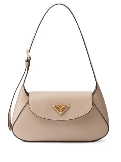 Prada small logo-plaque shoulder bag