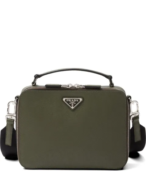 Prada medium Brique leather messenger bag