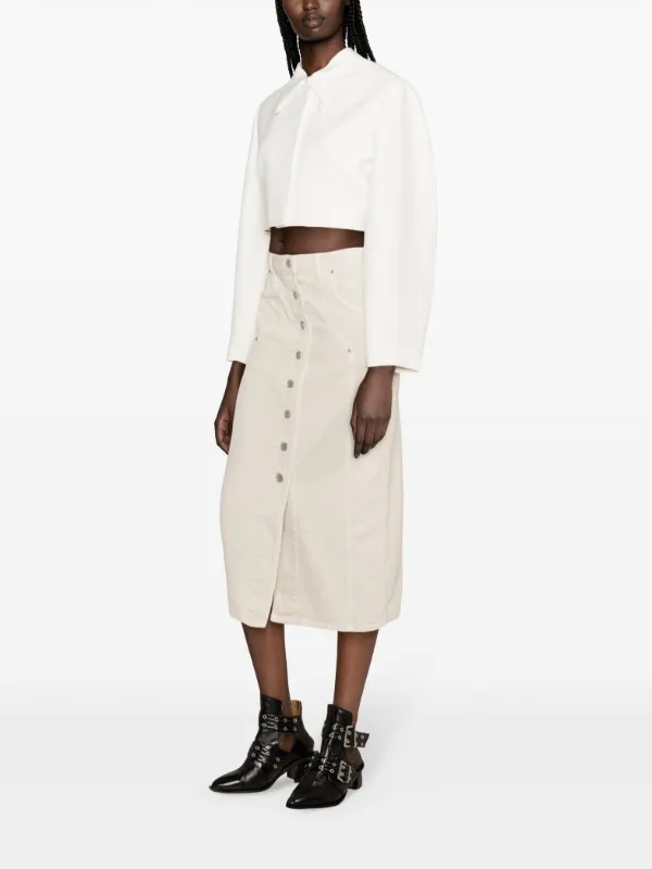 送料関税込★MARANT ETOILE★ヴァンディーデニムミディスカート MARANT ÉTOILE Vandy デニムスカート | ニュートラル | FARFETCH JP