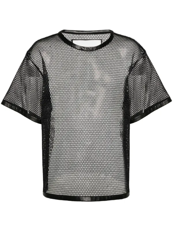 Jil Sander レザートリム Tシャツ | ブラック | FARFETCH JP