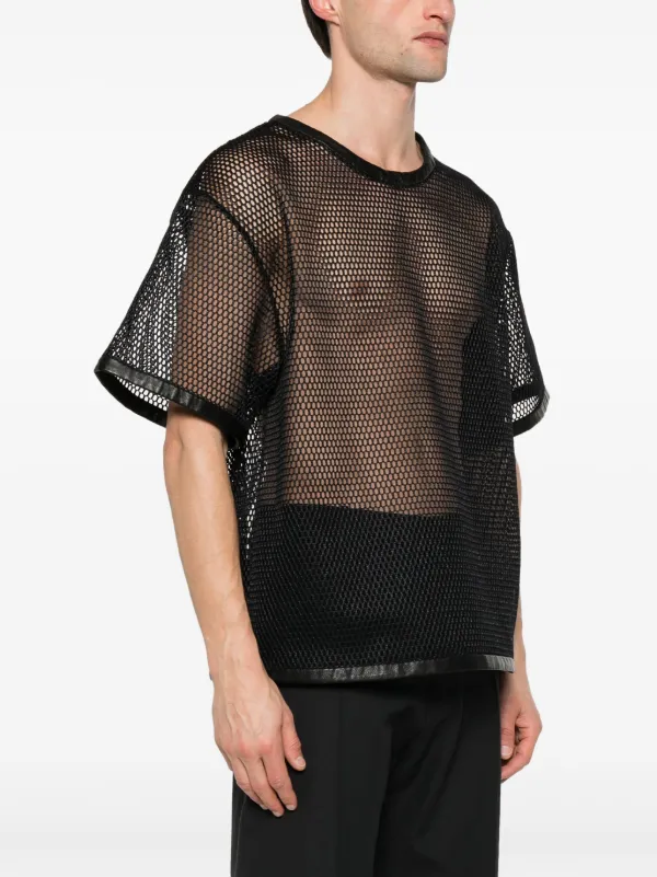 Jil Sander レザートリム Tシャツ | ブラック | FARFETCH JP