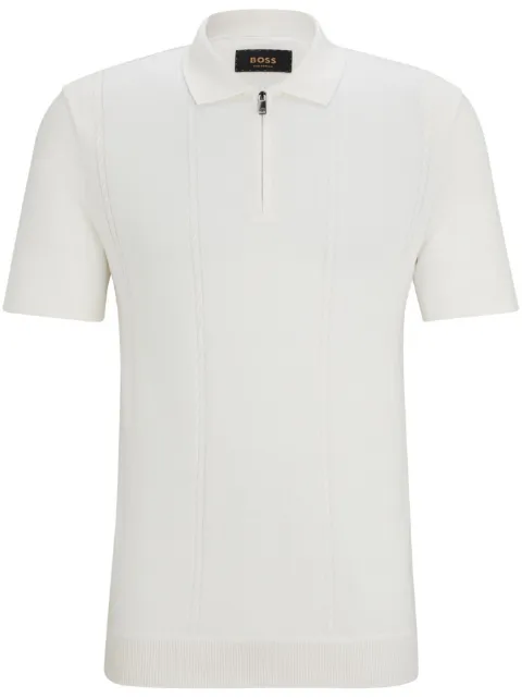 BOSS Camisa polo de seda mista