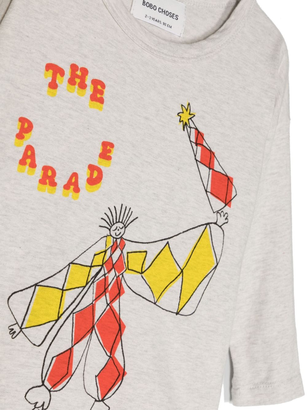 Shop Bobo Choses Parade Master Cotton T-shirt In Grau