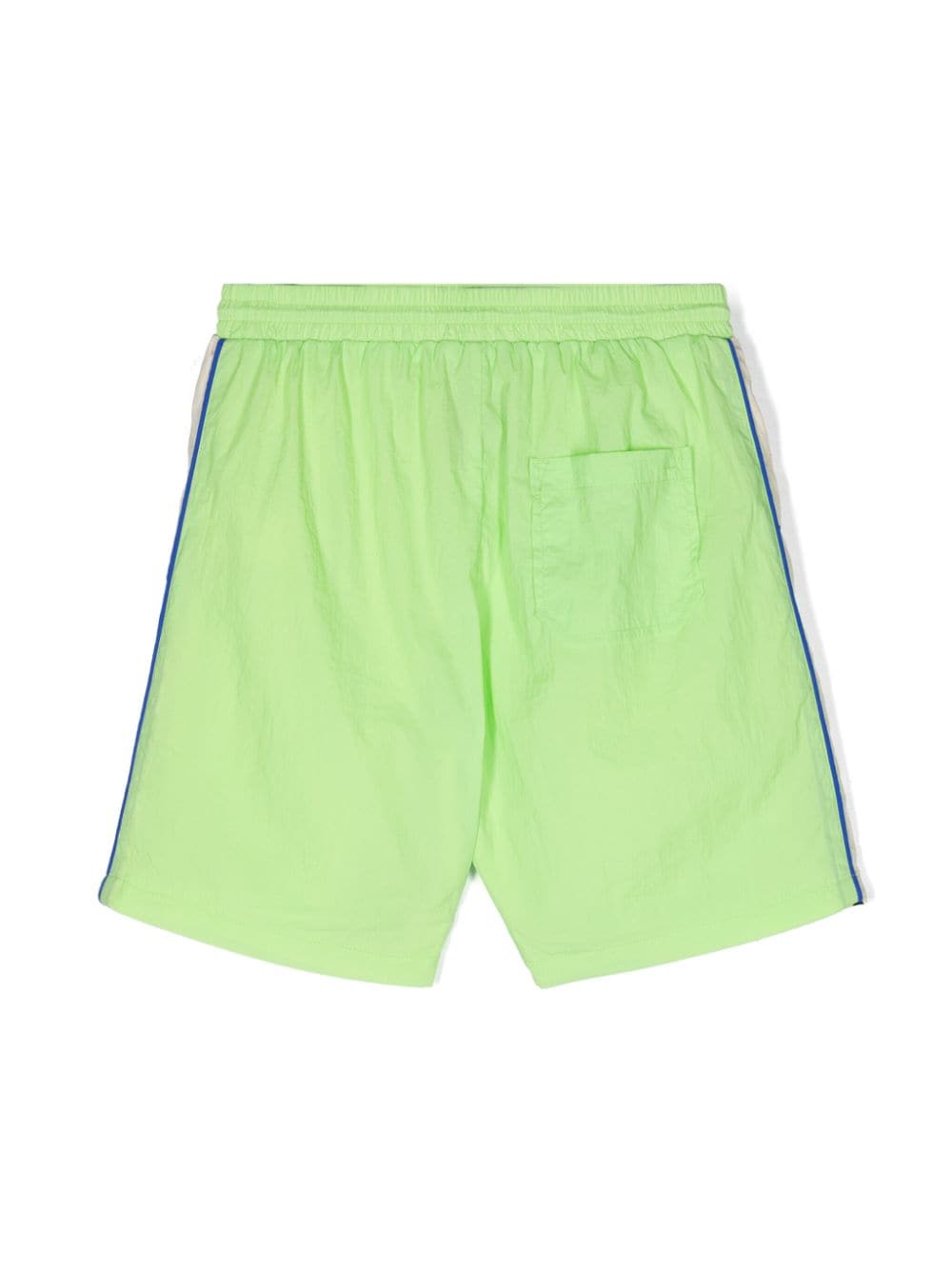 Bobo Choses Bermuda shorts met logostrepen Groen