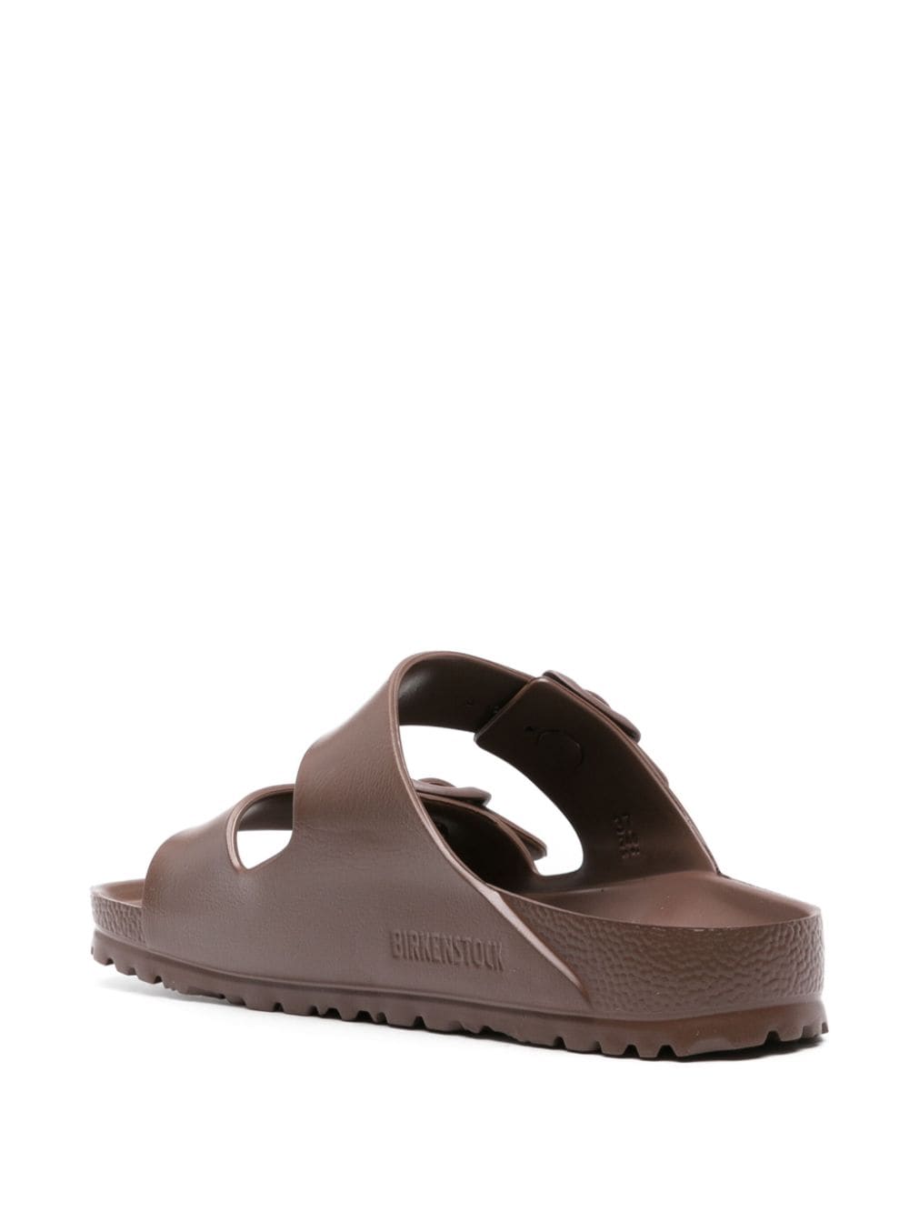 Shop Birkenstock Arizona Buckled Sandals In Braun