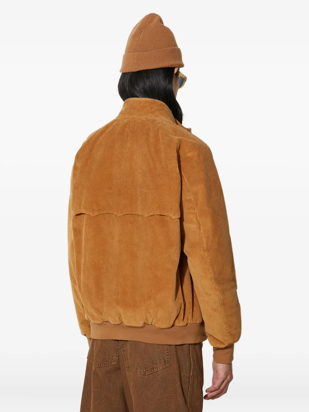 Baracuta G9 Cord Af Pocket Harrington Jacket In Brown