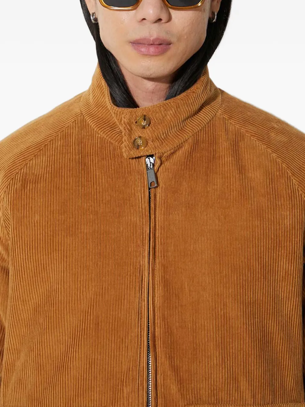 Baracuta G9 Cord Af Pocket Harrington Jacket In Brown