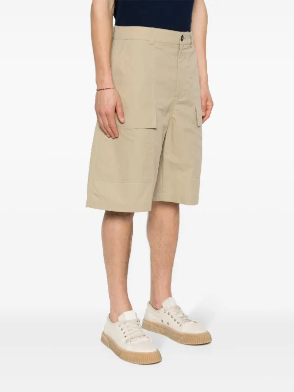 Studio Nicholson high-waist straight-leg Shorts | Neutrals
