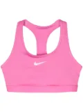 Nike Swoosh-print sports bra - Pink