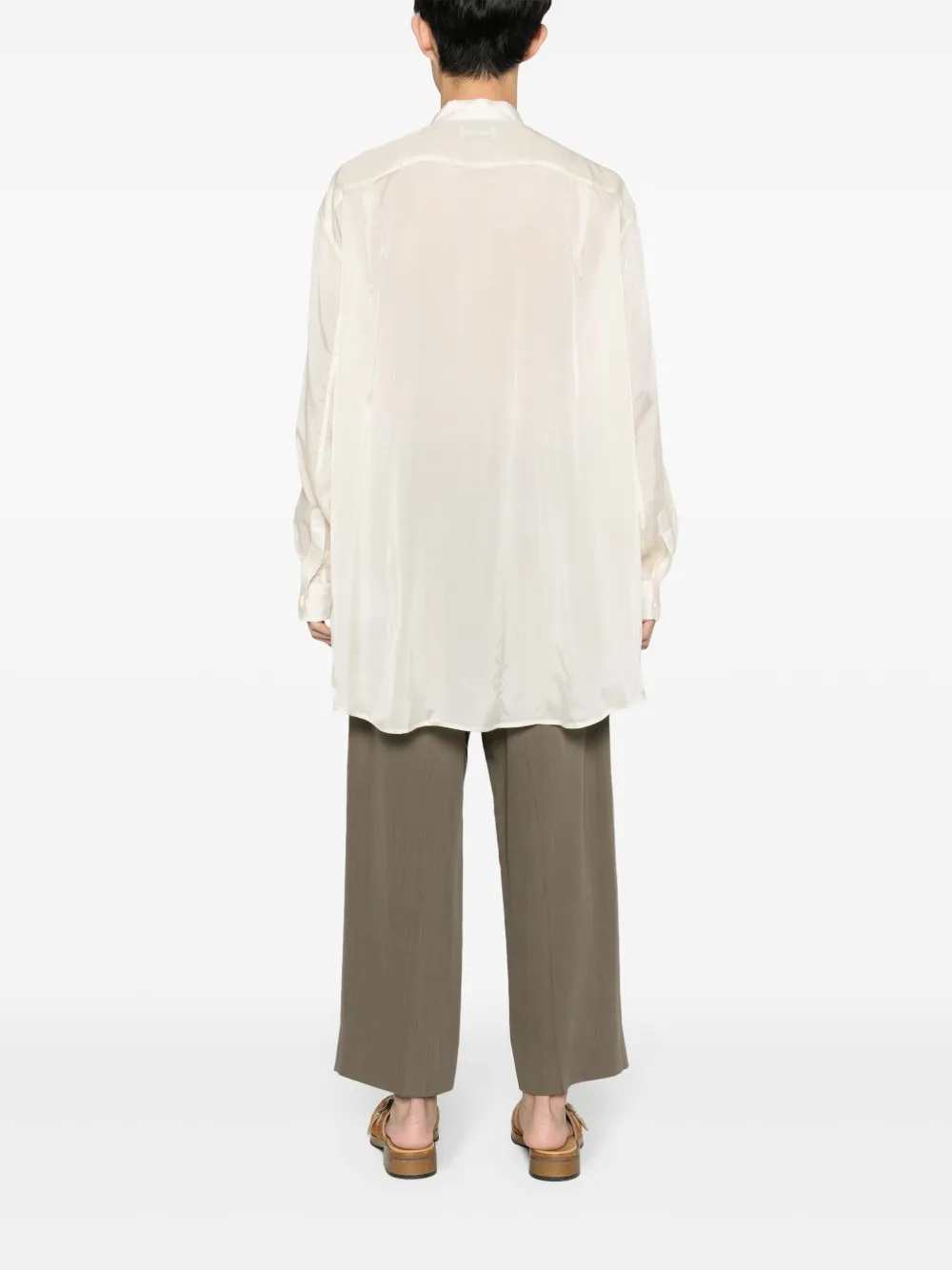 Magliano Satijnen overhemd Beige