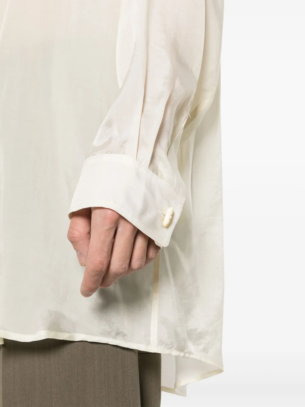 Magliano Satijnen overhemd Beige