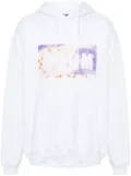 MSGM graphic-print cotton sweatshirt - White