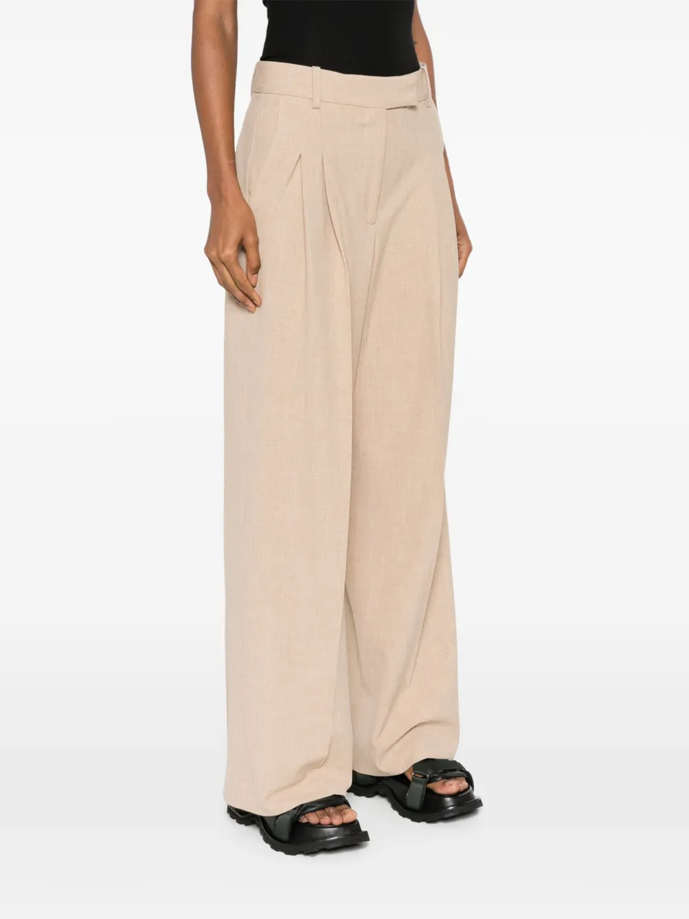  By Malene Birger Cymbaria High-waist Palazzo Pants - Neutrals 