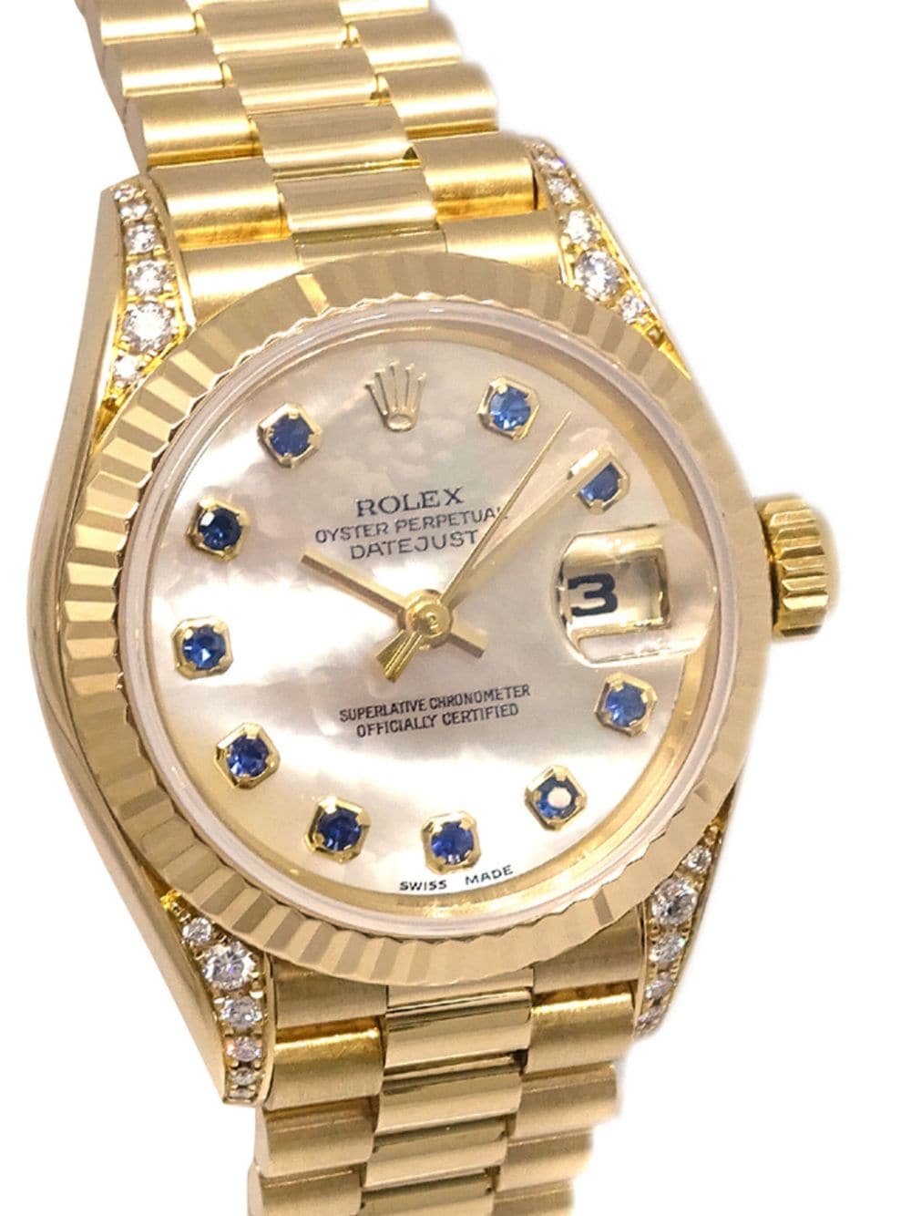 Pre-owned Rolex 1995  Oyster Perpetual Datejust 26mm In Neutrals