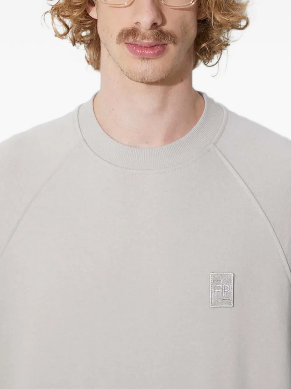 Filling Pieces Sweater met raglan mouwen Grijs