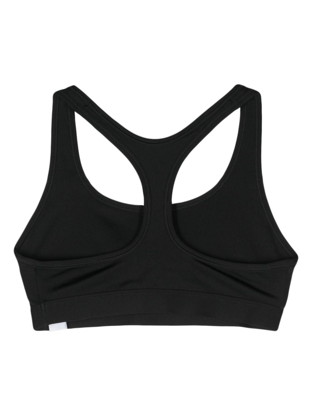 Nike Swoosh-print sports bra - Zwart