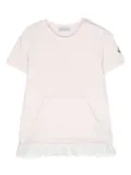 Moncler Enfant ruffled-hem jersey dress - Pink