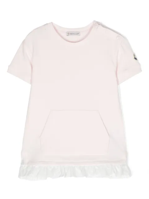 Moncler Enfant ruffled-hem jersey dress