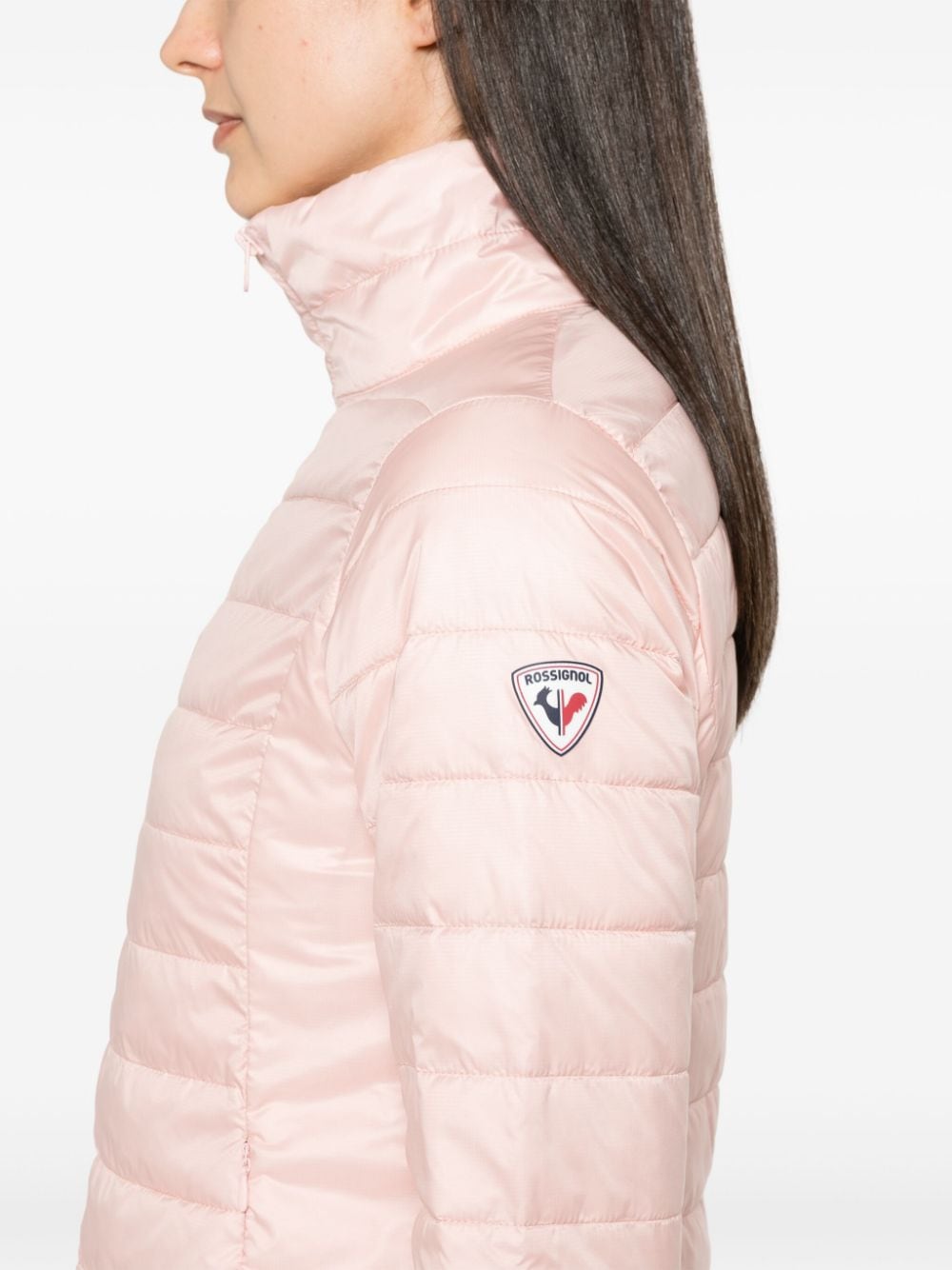 Shop Rossignol Logo-patch Ripstop Puffer Jacket In Pink