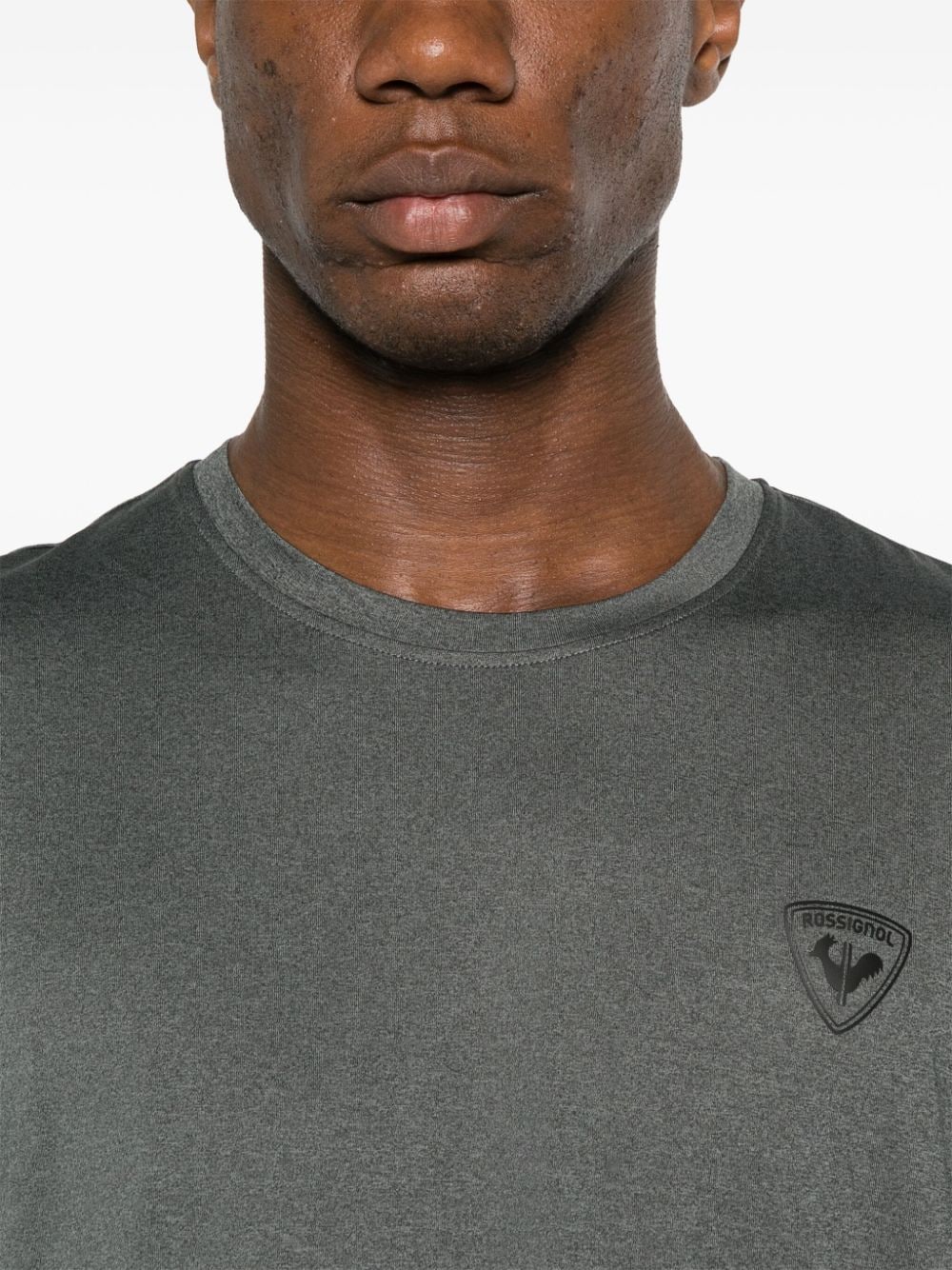 Shop Rossignol Raised-logo T-shirt In Grey